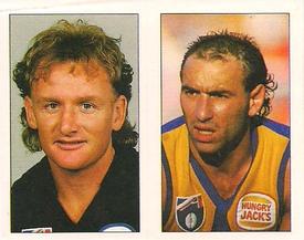 1994 Select AFL Stickers #123 Peter Matera / Craig Bradley Front
